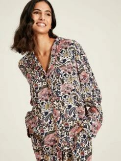 Navy Floral Pyjama Set -UK Clothing Sales 2024 107494s4