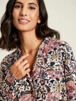 Navy Floral Pyjama Set -UK Clothing Sales 2024 107494s5