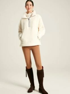 Cream Borg Fleece -UK Clothing Sales 2024 129 017s4