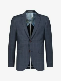 Navy/Rust Wool Slim Fit Suit: Jacket -UK Clothing Sales 2024 132 701s7
