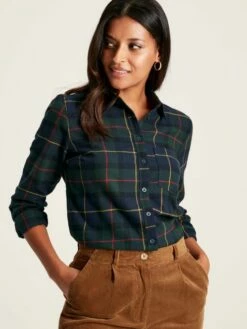 Green Check Brushed Shirt