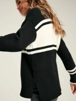 Black/Cream Snowflake Jumper -UK Clothing Sales 2024 157397s5