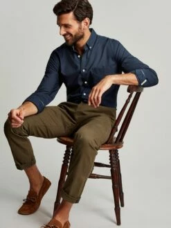 Oxford Navy Blue Classic Fit Shirt -UK Clothing Sales 2024 190215s3