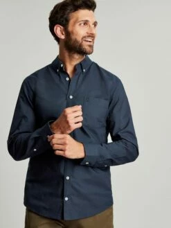 Oxford Navy Blue Classic Fit Shirt -UK Clothing Sales 2024 190215s6