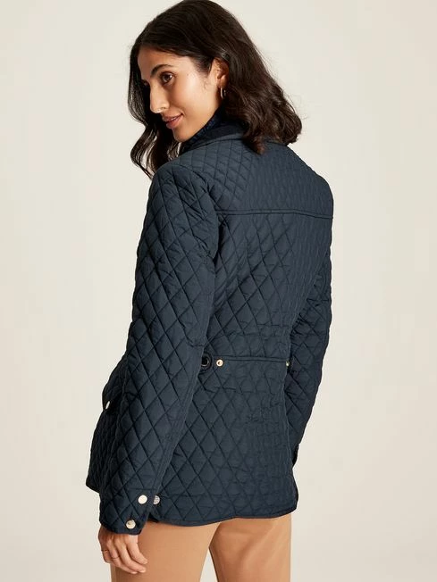 Navy Showerproof Quilted Jacket 4 Navy Showerproof Quilted Jacket - Image 2
