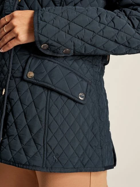 Navy Showerproof Quilted Jacket 8 Navy Showerproof Quilted Jacket - Image 6