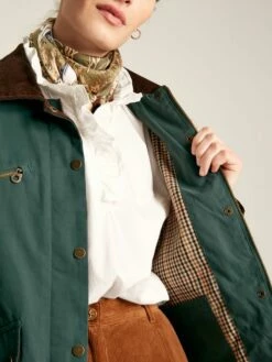 Teal Blue Shower Resistant Dry Wax Jacket -UK Clothing Sales 2024 199736s6