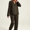 Black Floral Pyjama Set -UK Clothing Sales 2024 208885s