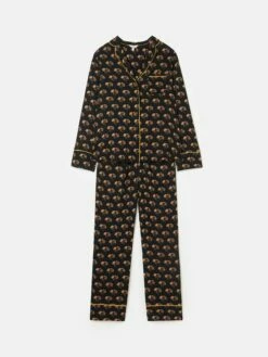 Black Floral Pyjama Set -UK Clothing Sales 2024 208885s6
