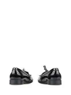 Start-Rite Sketch Slip On Black Patent Leather School Shoes Wide Fit -UK Clothing Sales 2024 230 204s3