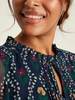 Navy Floral Georgette Dress 13 Navy Floral Georgette Dress -UK Clothing Sales 2024 232512s4