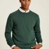 Green Crew Neck Knitted Jumper -UK Clothing Sales 2024 308642s