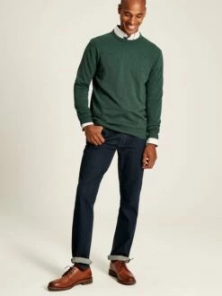 Green Crew Neck Knitted Jumper -UK Clothing Sales 2024 308642s3