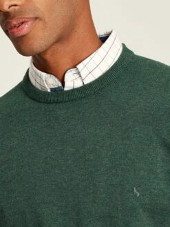 Green Crew Neck Knitted Jumper -UK Clothing Sales 2024 308642s5