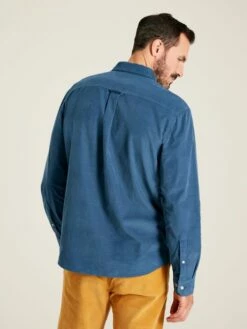 Miller Blue Classic Fit Cord Shirt -UK Clothing Sales 2024 317 303s3