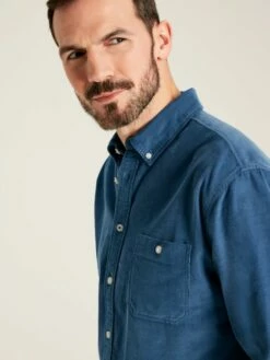 Miller Blue Classic Fit Cord Shirt -UK Clothing Sales 2024 317 303s5