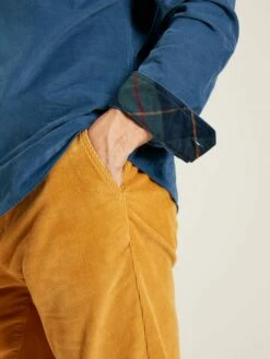 Miller Blue Classic Fit Cord Shirt -UK Clothing Sales 2024 317 303s7