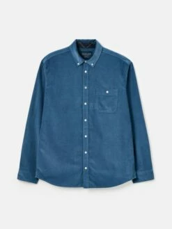 Miller Blue Classic Fit Cord Shirt -UK Clothing Sales 2024 317 303s8