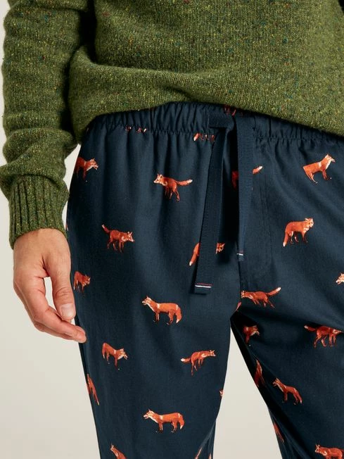 Navy Blue Printed Pyjama Bottoms 6 Navy Blue Printed Pyjama Bottoms - Image 4