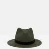 Khaki Fedora Hat