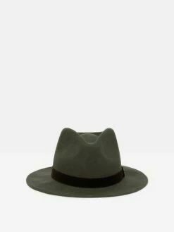 Khaki Fedora Hat