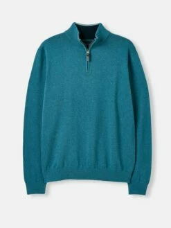 Blue Quarter Zip Knitted Jumper 11 Blue Quarter Zip Knitted Jumper -UK Clothing Sales 2024 343503s5