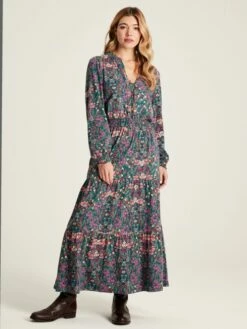 Blue Frill Neck Dress -UK Clothing Sales 2024 350585s3