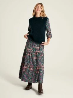 Blue Frill Neck Dress -UK Clothing Sales 2024 350585s5