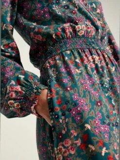 Blue Frill Neck Dress -UK Clothing Sales 2024 350585s8