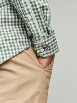 Joules Green Goodridge Long Sleeve Classic Fit Poplin Shirt -UK Clothing Sales 2024 378172s6