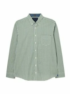 Joules Green Goodridge Long Sleeve Classic Fit Poplin Shirt -UK Clothing Sales 2024 378172s7