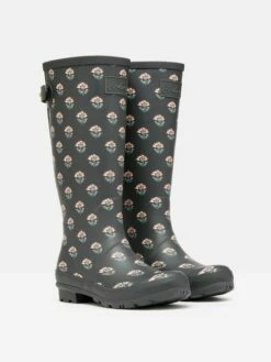 Grey Printed Wellies