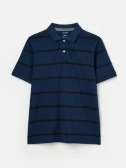 Blue Classic Fit Striped Polo -UK Clothing Sales 2024 407884s6
