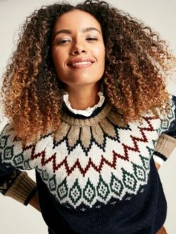 Navy Fair Isle Jumper -UK Clothing Sales 2024 429378s5