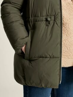 Dark Green Showerproof Padded Coat -UK Clothing Sales 2024 432017s3