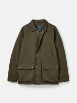 Brown Multi-pocket Waterproof With Padded Lining Coat -UK Clothing Sales 2024 435 305s10