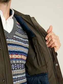 Brown Multi-pocket Waterproof With Padded Lining Coat -UK Clothing Sales 2024 435 305s8