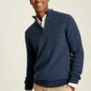 Blue Quarter Zip Jumper -UK Clothing Sales 2024 501297s