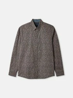 Navy Paisley Classic Fit Printed Shirt -UK Clothing Sales 2024 530676s7