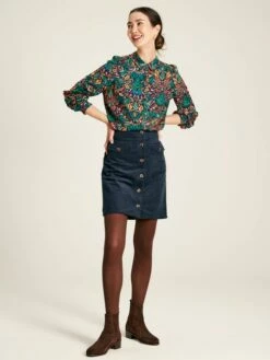 Avery Navy Blue Cord Skirt -UK Clothing Sales 2024 539 653s3