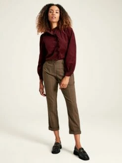Burgundy Red Cord Blouse -UK Clothing Sales 2024 542966s3