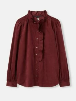 Burgundy Red Cord Blouse -UK Clothing Sales 2024 542966s7