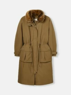 Tan Brown Waterproof Padded Jacket -UK Clothing Sales 2024 564402s11