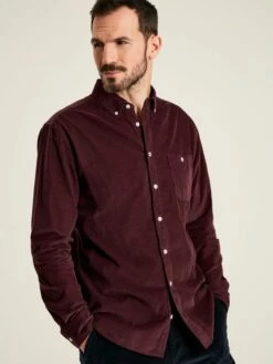 Miller Wine Classic Fit Cord Shirt