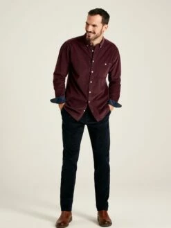 Miller Wine Classic Fit Cord Shirt -UK Clothing Sales 2024 573816s3
