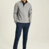 Grey Quarter Zip Sweater