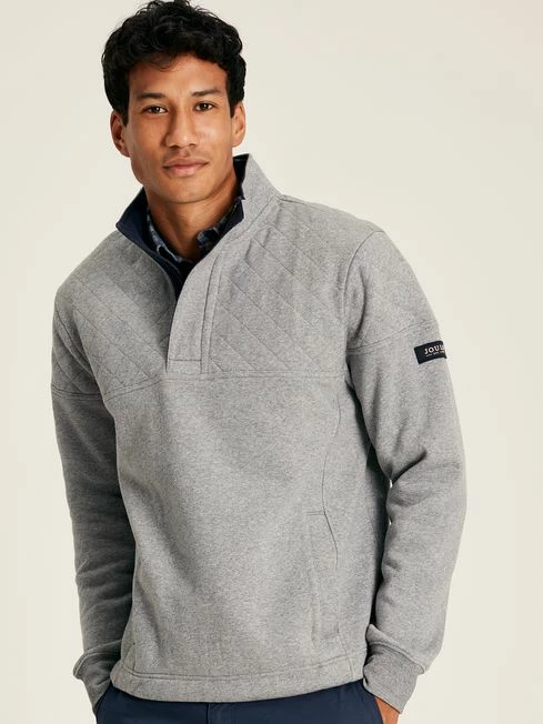 Grey Quarter Zip Sweater 5 Grey Quarter Zip Sweater - Image 3