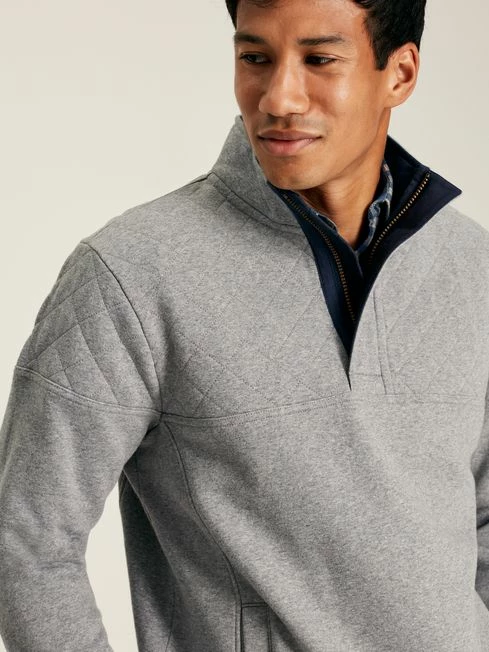 Grey Quarter Zip Sweater 7 Grey Quarter Zip Sweater - Image 5