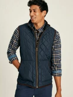 Blue Quilted Gilet