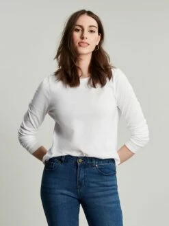 White Crew Long Sleeve T-shirt